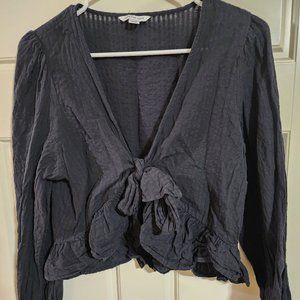 American Eagle crop & tie top